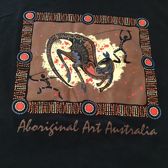 AUSTRALIAN Aboriginal Artwork T-shirt 2xL - Picture 2 of 6